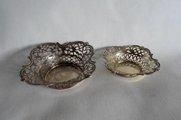 Schaaltjes Verzilverd, Antiek en Kunst, Antiek | Goud en Zilver, Ophalen of Verzenden