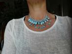 Nieuwe metalen halsketting turquoise Ibiza stijl, Overige materialen, Verstelbaar, Overige kleuren, Nieuw