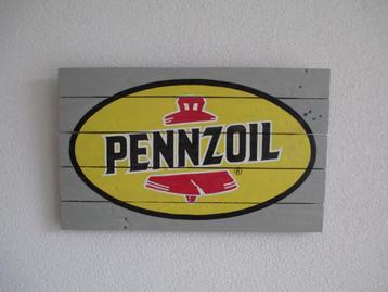 Schilderij logo / embleem Pennzoil (mancave) Formule 1 beschikbaar voor biedingen