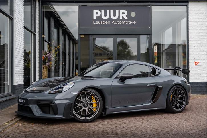 Porsche 718 Cayman GT4 RS Weissach PTS Grigio Telesto - Kera, Auto's, Porsche, Bedrijf, Te koop, Cayman, ABS, Achteruitrijcamera