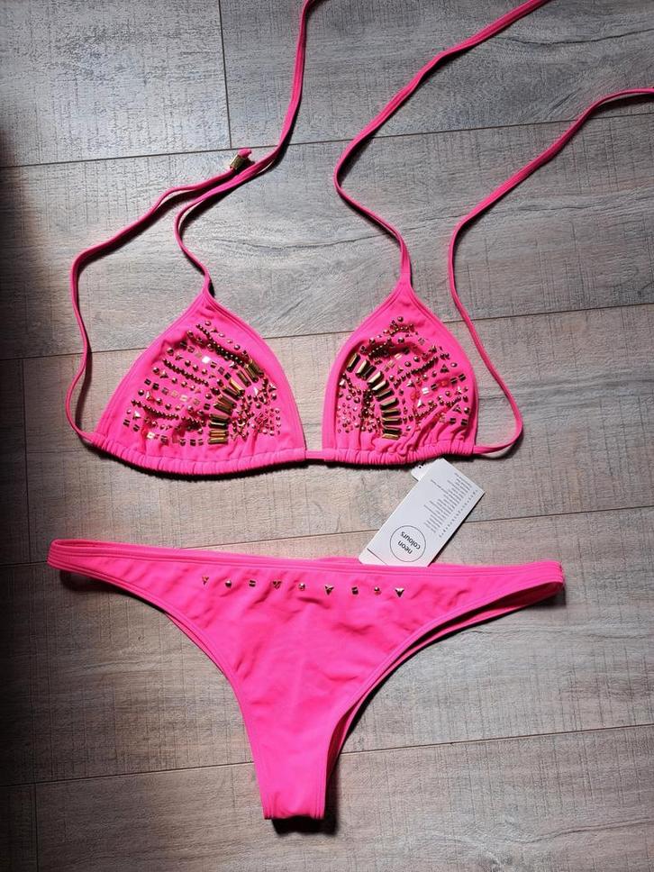 Nieuwe bikini fel roze cheeky brazilian  maat 42 Rodeo C&A, Kleding | Dames, Badmode en Zwemkleding, Nieuw, Bikini, Roze, Ophalen of Verzenden