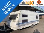Hobby 12 |Voortent + Luifel!|Fietsendrager!| Airco/verwarmin, Caravans en Kamperen, Bedrijf, 1000 - 1250 kg, Hobby