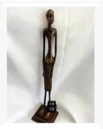 Korting Groot Bronzen beeld, Afrika, Man, 32 cm lang, Ophalen of Verzenden