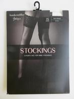 Hunkemoller zwarte stocking met kant 15 denier maat S/M, Kleding | Dames, Leggings, Maillots en Panty's, Maat 36/38 (S), Verzenden