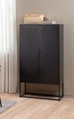 Kast zwart metaal Virum Jysk, Ophalen, Gebruikt, Minder dan 150 cm, Metaal