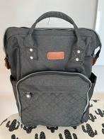 KONO Luiertas / Rugtas - donkergrijs/zwart, Kinderen en Baby's, Luiertassen, Ophalen, Zo goed als nieuw, Rugzak