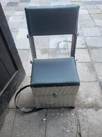 Aluminium zit viskoffer, Ophalen, Zo goed als nieuw