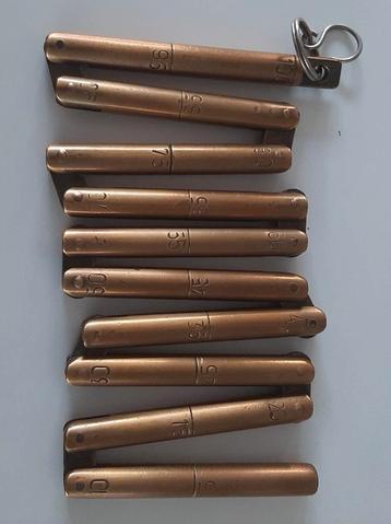 Koperen meetketting  beschikbaar voor biedingen
