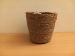 Leuke gevlochten plantenmand TERIMA KASH, Overige materialen, Rond, Ophalen of Verzenden, Zo goed als nieuw