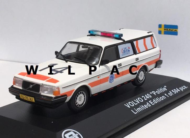 Volvo 245 1983 Rijkspolitie. Verkeersgroep. Groningen 1:43 ., Hobby en Vrije tijd, Modelauto's | 1:43, Nieuw, Auto, Overige merken