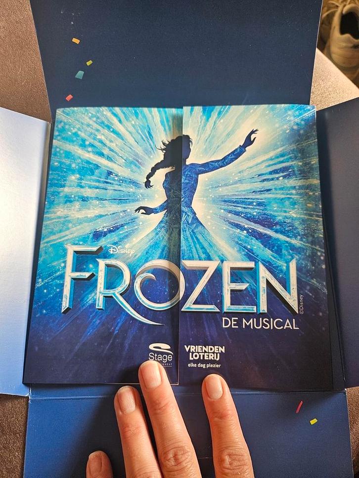 2 tickets voor de musical Disney Frozen, Tickets en Kaartjes, Overige Tickets en Kaartjes, Twee personen