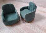 Maileg groene turquoise fauteuils, Kinderen en Baby's, Speelgoed | Poppenhuizen, Ophalen of Verzenden, Zo goed als nieuw