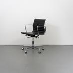6x Vitra Eames EA 117 Bureaustoel Zwart Leer - Chroom, Huis en Inrichting, Bureaustoelen, Niet ingevuld, Zwart, Niet ingevuld