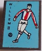 Willem II-clubspeld groot model rechthoek kleur blauw (oud), Verzamelen, Speldjes, Pins en Buttons, Verzenden, Zo goed als nieuw
