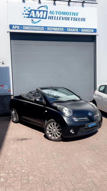 Nissan Micra 1.6  Mat zwart-Cabriolet-Parkeersensor-APK beschikbaar voor biedingen