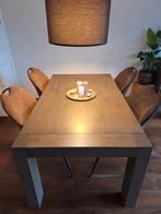 Eikenhouten eettafel - Grey Wash - 180x100, Ophalen, Gebruikt, 50 tot 100 cm, 150 tot 200 cm