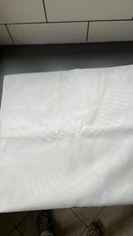 Nieuw gedetailleerd linnen tafelkleed 200x200 creme en wit, Huis en Inrichting, Ophalen of Verzenden, Nieuw, Binnen