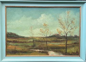 G. Frissen. Heidelandschap. (De Kempen?) beschikbaar voor biedingen