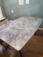Eetkamertafel - Grijs - 160x90cm - betonlook - 4 personen, Huis en Inrichting, Tafels | Eettafels, Ophalen, Betonlook, 50 tot 100 cm