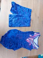 Paarse turnpak maat 164 - Elastiek vervangen, Sport en Fitness, Turnen, Kindermaat 146 t/m 176, Ophalen of Verzenden, Gebruikt