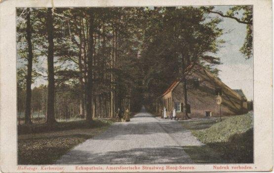 Hoog Soeren Echoputhuis Amersfoortsche straatweg, Verzamelen, Ansichtkaarten | Nederland, Utrecht, 1920 tot 1940, Verzenden