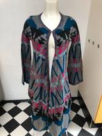 The blue turban lang gebreid vest acryl 38 blauw grijs, Kleding | Dames, Maat 38/40 (M), Blauw, Nieuw, Ophalen of Verzenden