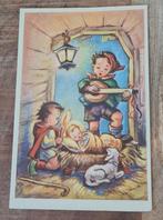 Jongen speelt banjo bij kribbe van Jezus, Verzamelen, Verzenden, 1940 tot 1960, Gelopen, Kinderen