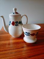 Boerenbont koffiepot met filter, Ophalen, Gebruikt, Overige typen, Aardewerk