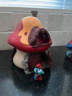Grote smurfhuis met grote smurf, Verzamelen, Smurfen, Ophalen of Verzenden, Gebruikt