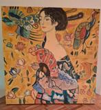 Schilderij Gustav Klimt Dame met waaier (80 x 80), Ophalen