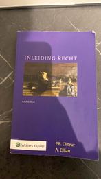 Studieboek Inleiding Recht, Boeken, Gelezen, P.B. Cliteur en A. Ellian, Ophalen of Verzenden, Alpha