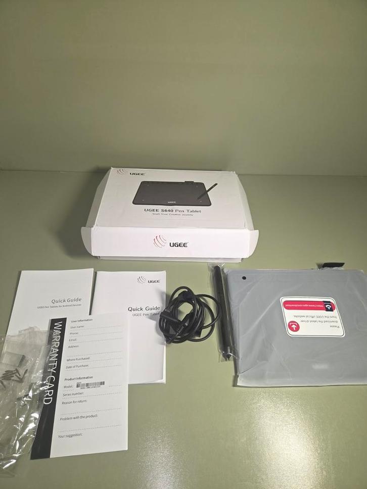 UGEE S640 Tekentablet - nieuw!, Computers en Software, Tekentablets, Nieuw, Bedraad, Verzenden