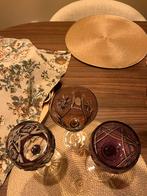 Kristallen Wijnglazen Romeinse Stijl, Antiek en Kunst, Antiek | Glas en Kristal, Verzenden