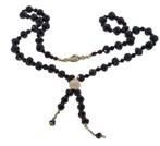 Granaten antiek ketting 14k gouden slot pampel hanger dames, Ophalen of Verzenden, Goud, Ketting, Met edelsteen