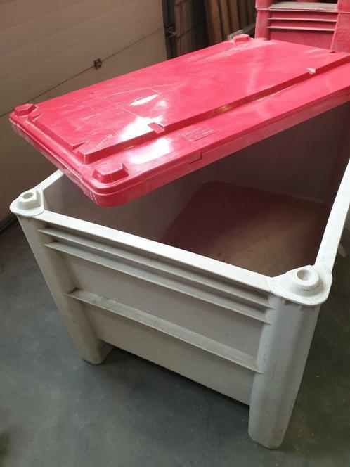 Plastic palletbakken 80x120 met deksel., Doe-het-zelf en Verbouw, Gereedschapskisten, Gebruikt, Ophalen