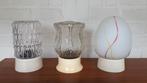 Vintage retro plafonniere plafondlamp wandlamp glas jaren 60, Huis en Inrichting, Lampen | Plafondlampen, Glas, Ophalen of Verzenden