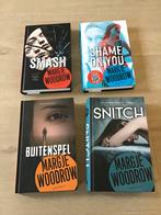 Margje Woodrow -Smash, Buitenspel, Snitch, Shame on you,zgan, Ophalen, Zo goed als nieuw, Margje Woodrow