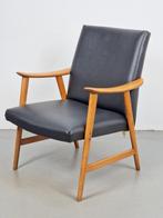 vintage fauteuil De Ster Gelderland Deens design ‘60 skai
