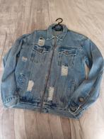 Stoer spijkerjack met rits en print, Kleding | Heren, Ophalen of Verzenden, Zo goed als nieuw, JRGCSTM, Maat 48/50 (M)