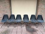 6 Xooon stoelen met gebruikerssporen, Ophalen, Kunststof, Gebruikt, Zwart