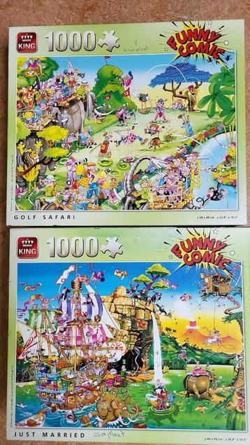 Twee King puzzel 1000 stukjes beschikbaar voor biedingen
