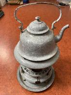 Mooi 1 pits petroleum stel met ketel, Antiek en Kunst, Antiek | Emaille, Ophalen of Verzenden