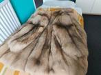 Heerlijke warme en zachte bontjas van vossenbont L/XL, Kleding | Dames, Jassen | Winter, Verzenden, Gedragen, Maat 42/44 (L), Beige