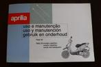 Aprilia Rally 50 1995-1998 scooter instructie boekje, Verzenden, Zo goed als nieuw