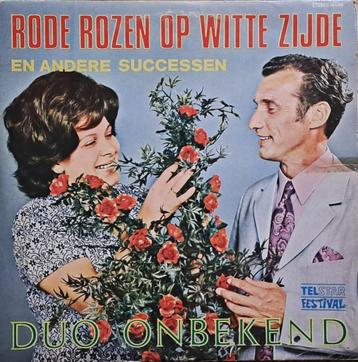 DUO ONBEKEND - Rode Rozen Op Witte Zijde ( LP 1971 Telstar ) beschikbaar voor biedingen