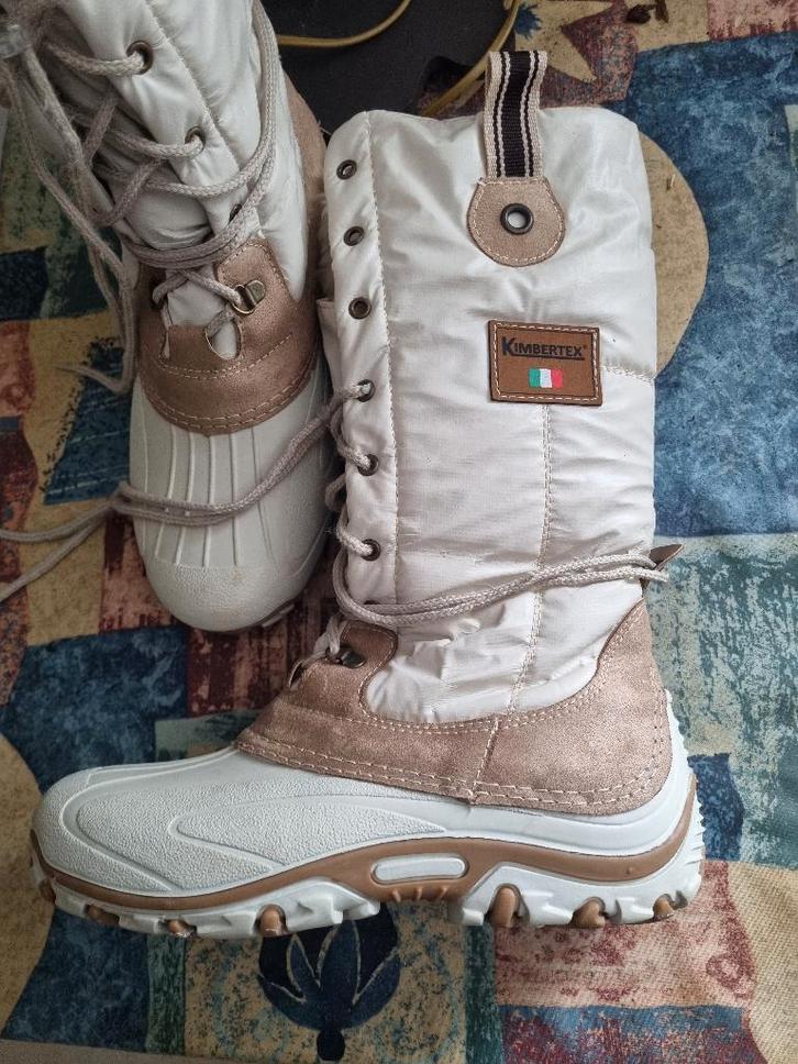 Te koop snowboots Kimbertex mt. 39/40, Kleding | Dames, Schoenen, Zo goed als nieuw, Snowboots, Beige, Ophalen of Verzenden