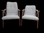 Vintage Fauteuils Louis van Teeffelen voor Wébé, Huis en Inrichting, Ophalen, Minder dan 75 cm, Zo goed als nieuw, 50 tot 75 cm