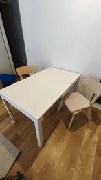 Ikea Ekedalen uitschuifbare tafel + 2 Lisabo stoelen Almere, Gebruikt, Twee, Wit, Ophalen of Verzenden