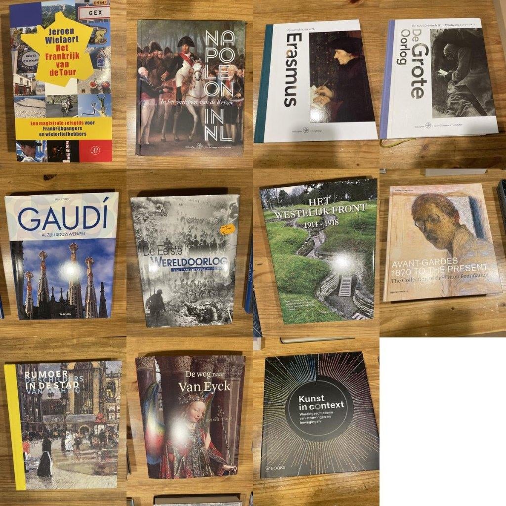 Pakket Kunstboeken & Geschiedenis (o.a. Gaudi, Van Eyck), Ophalen of Verzenden, Zo goed als nieuw, Overige onderwerpen