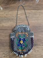 Antieke Zilveren beugel - Kralen tasje, Ophalen of Verzenden, Dames, Onbekend